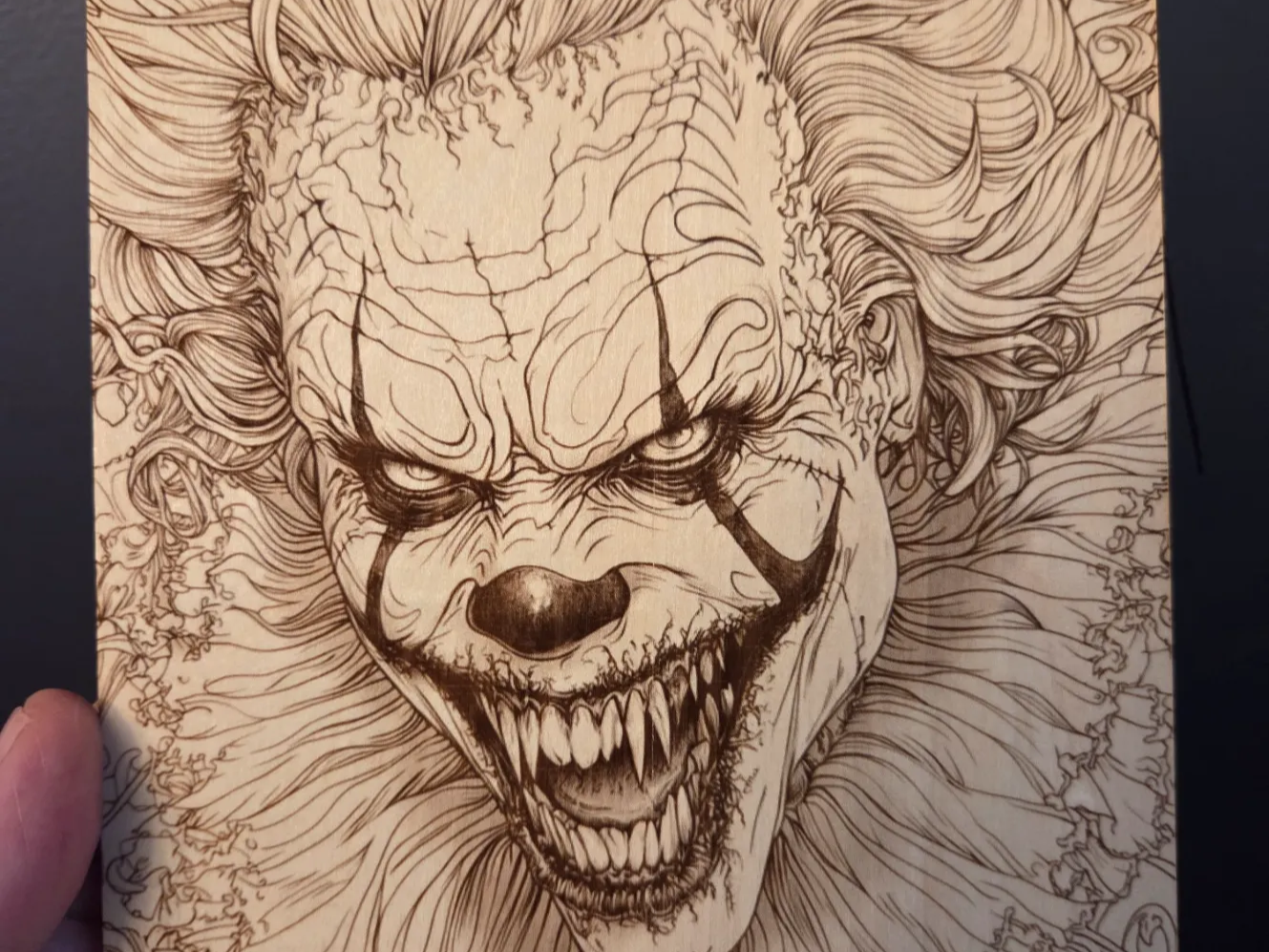 Pennywise the Dancing Clown horror portrait wall art