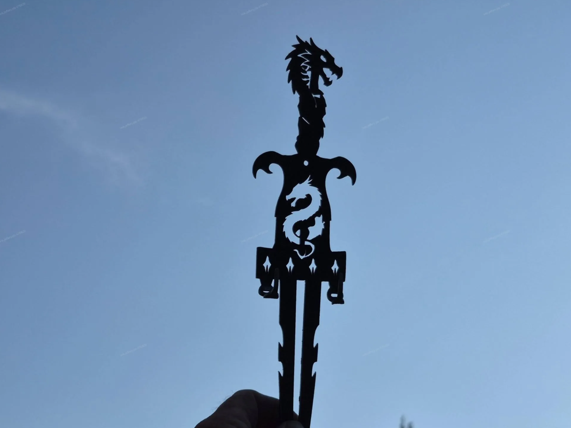 Dragon Motif Sword Wall Hook