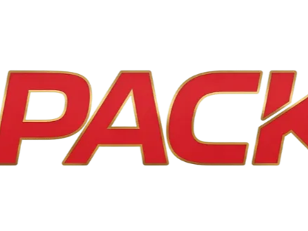 Red and Gold Pack Text Sign