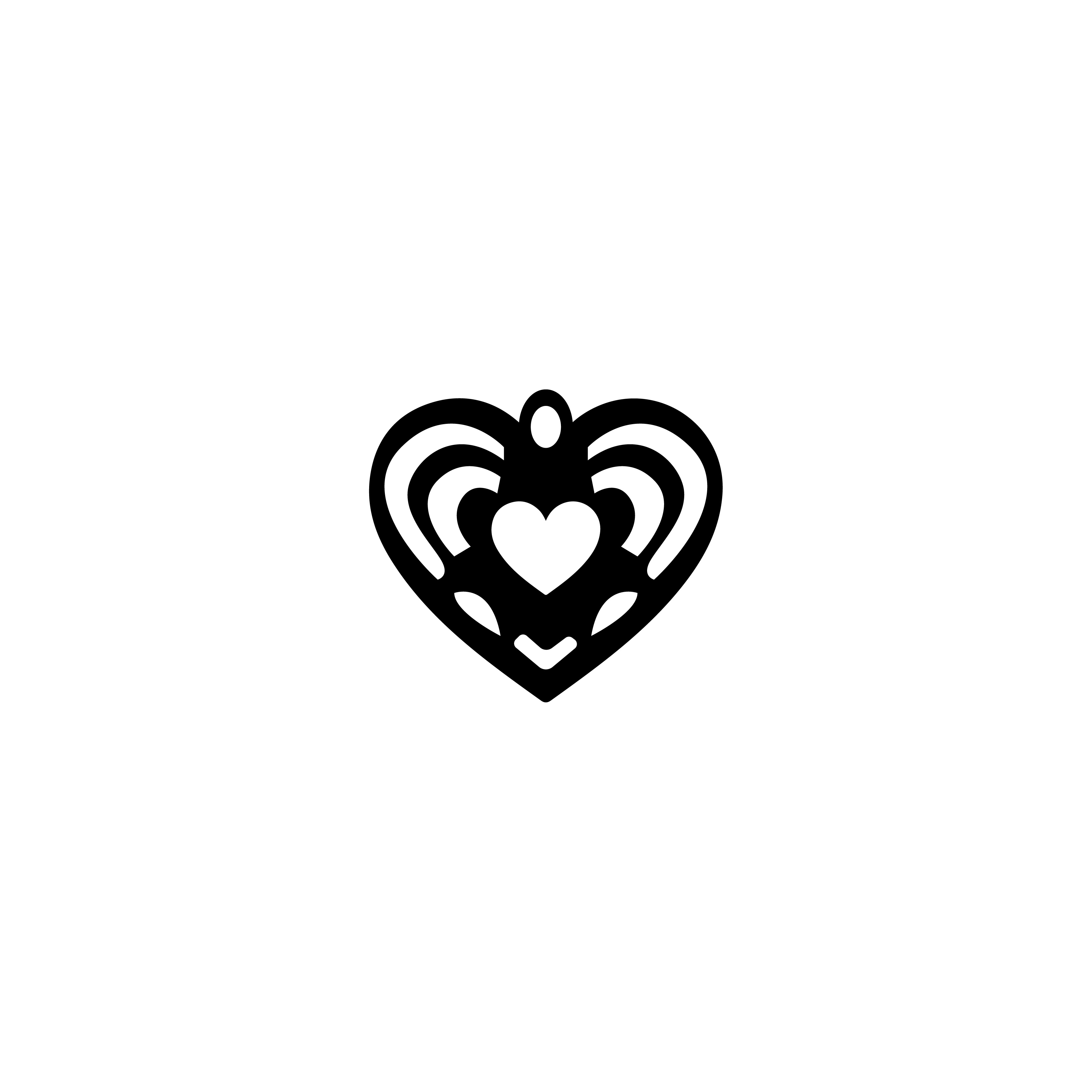 [Laser cut and engrave] Heart-Shaped Wooden Dangle Earrings with Cutout Patterns