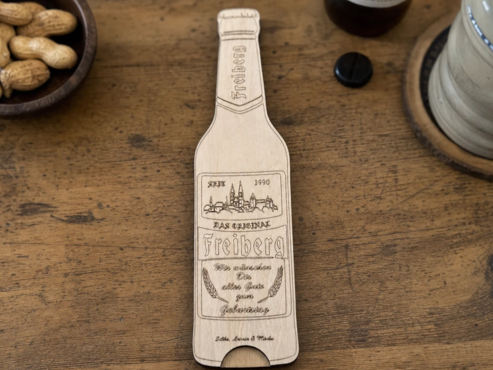 Bierflasche für Geldgeschenke zum Personalisieren