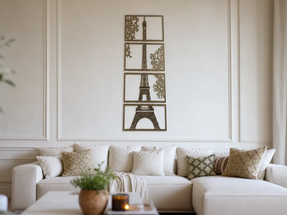 Eiffel Tower Four-Panel Wall Art Set