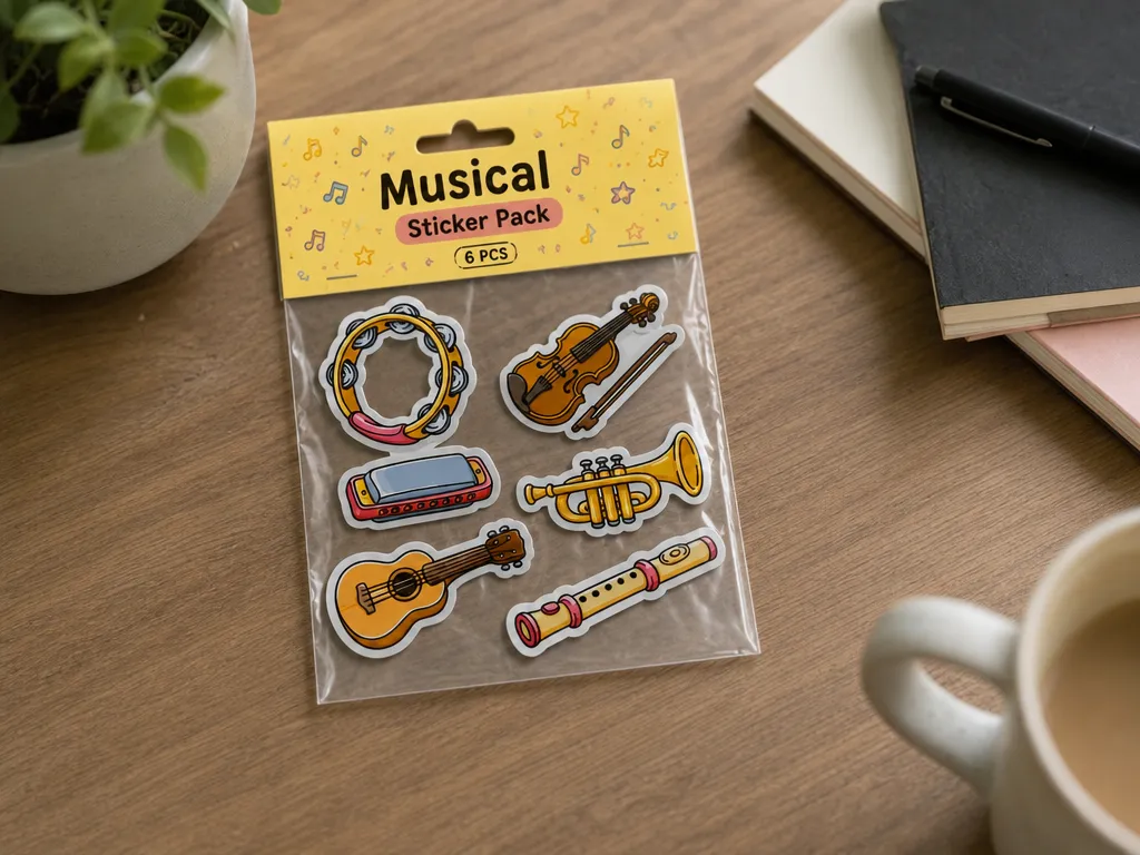 Set of Musical Instrument Sticker Pack
