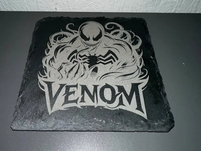 Venom Character Slate Drink Coaster