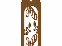 [Laser cut and engrave] Floral and Butterfly Patterned Wooden Bookmarks