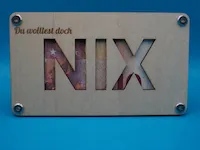[Laser cut and engrave] Wooden money gift box with Du wolltest doch NIX engraving
