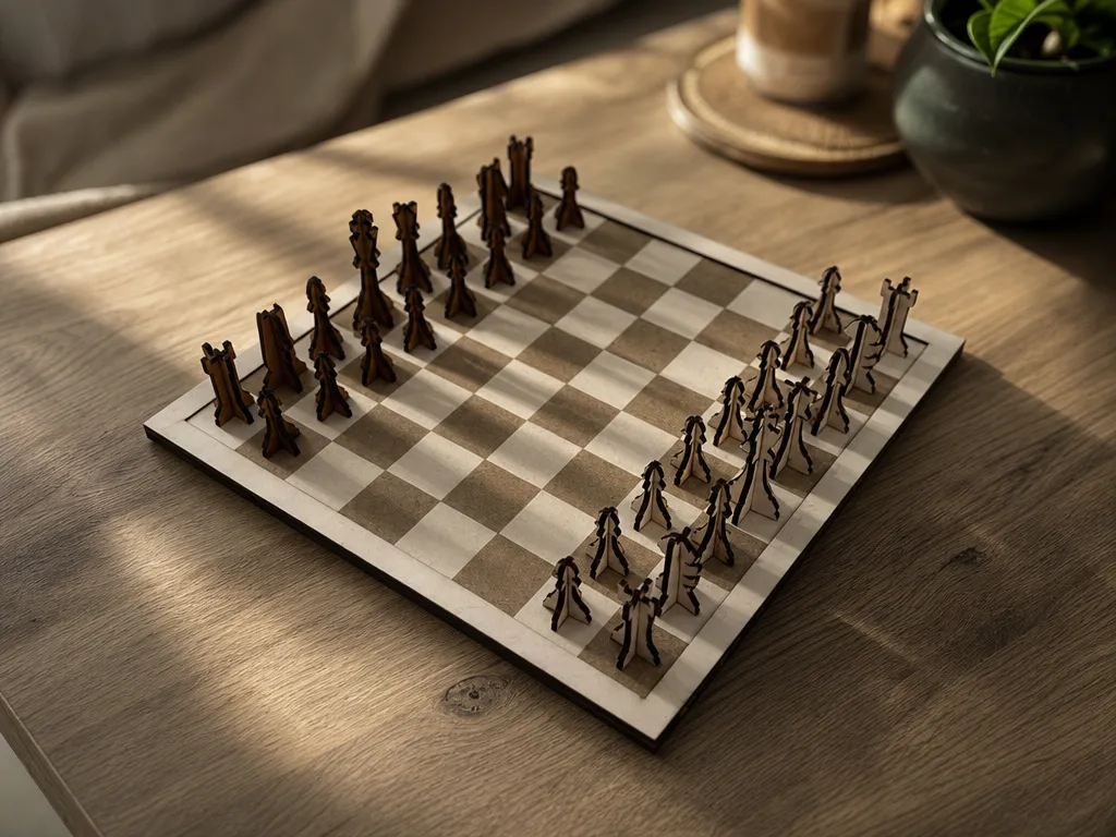 Community Chess Set – Modern Interlocking Chess Board