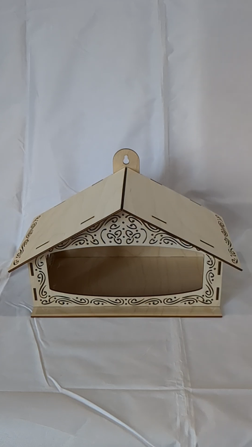 [Laser cut and engrave] Bird Feeders Laser Cut Design, Garden House Vector Template, Laser Cutting Model