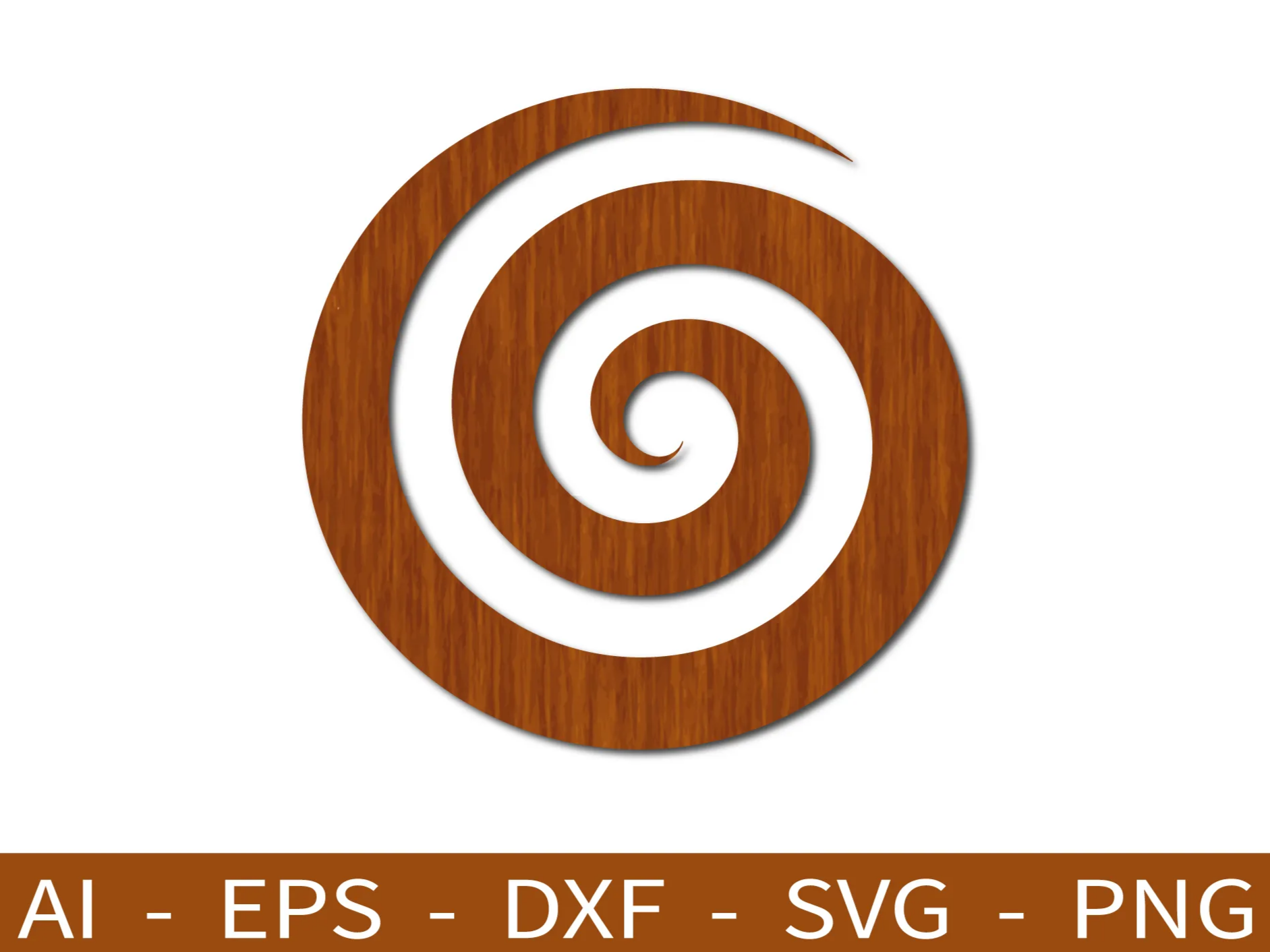 Wooden Spiral Wall Art Decor - Laser Cut Design