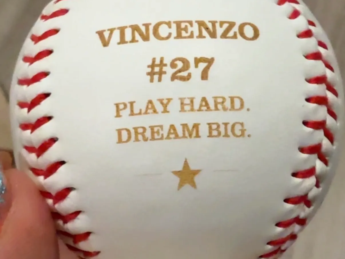 Personalized baseball