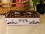 [Laser cut and engrave] Boîte à mouchoirs rectangulaire avec motif mandala ajouré