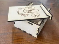 [Laser cut and engrave] Boîte de rangement coulissante en bois pour cartes de jeu