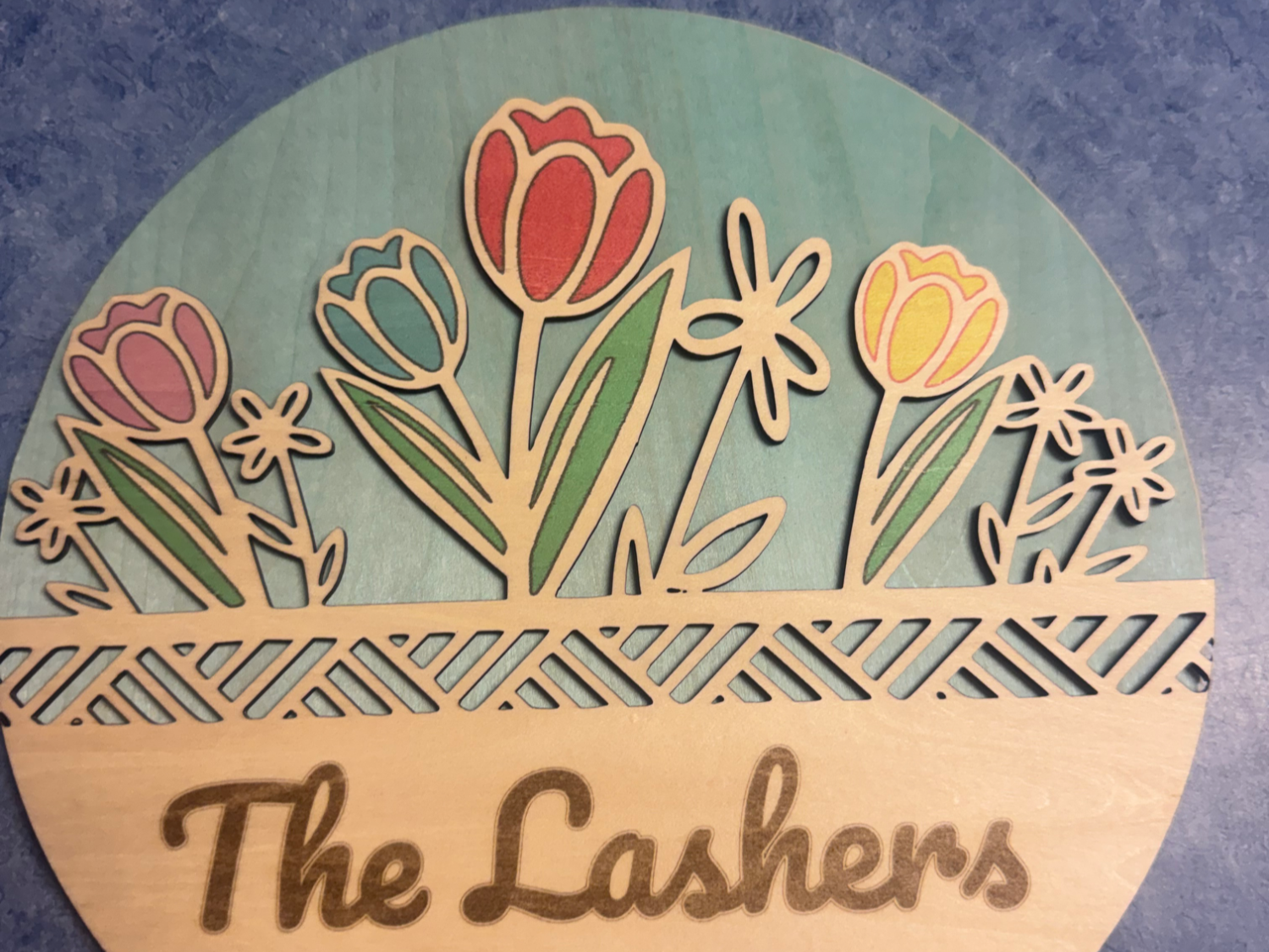 Door sign using four methods