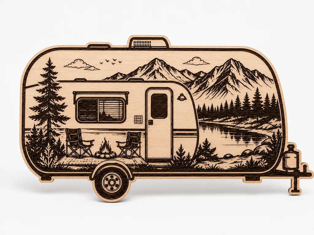 Camper Scenic Cut and Engrave