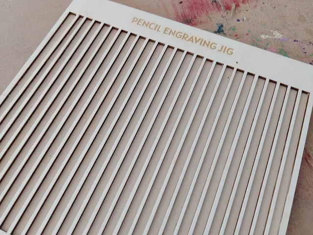 Pencil Engraving Jig