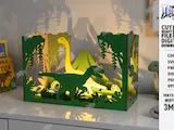 [Laser cut and engrave] Dinosaur Themed Layered Shadow Box Night Light for Kids Room Laser Cut Bundle