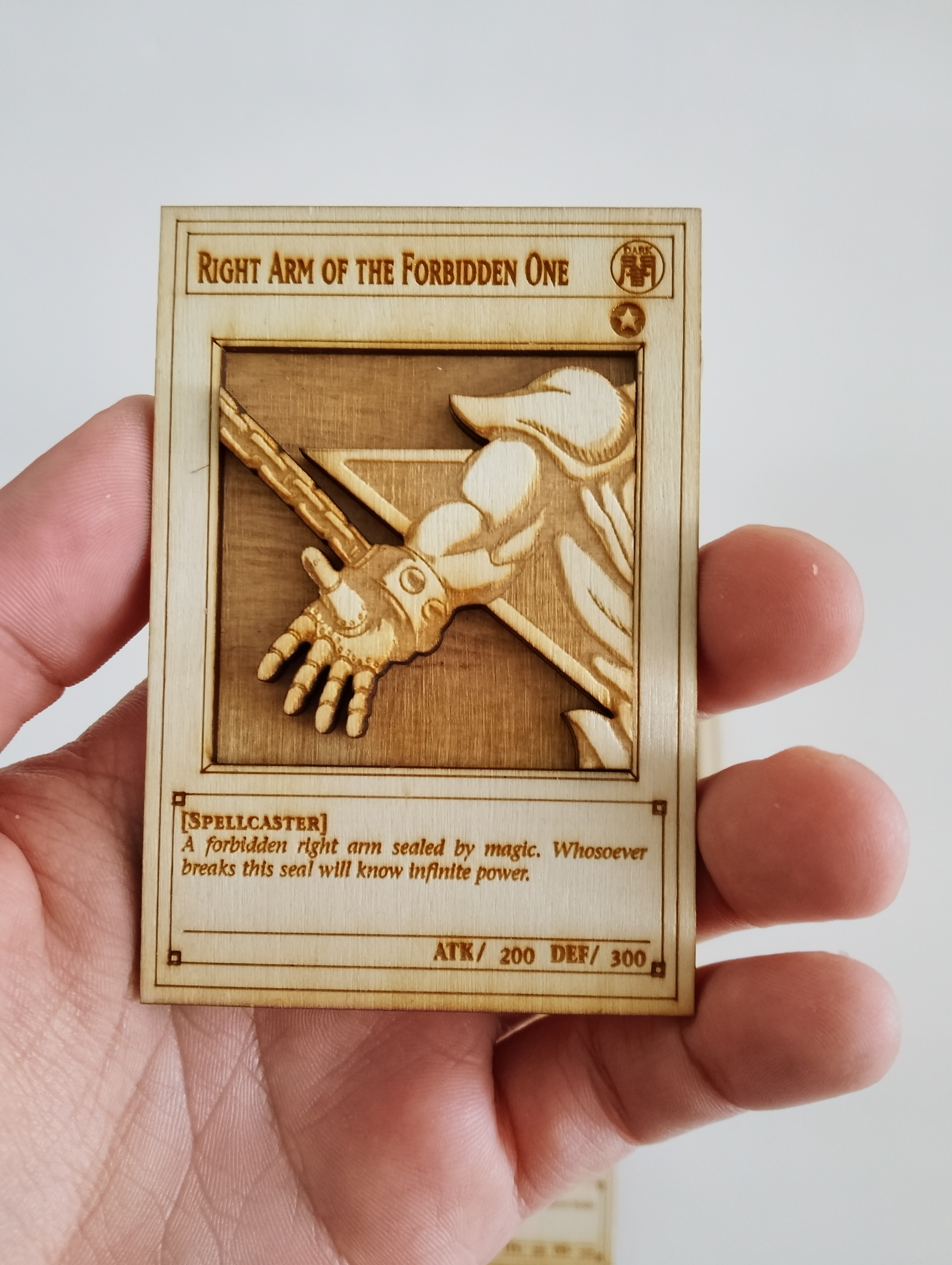 [Laser cut and engrave] Set di carte da gioco Exodia il Proibito in legno