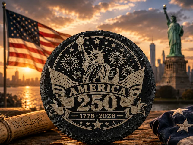 America 250 Statue of Liberty | 1776-2026 Patriotic Laser Engraving Design