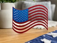 [Laser cut and engrave] USA Flag - Laser Cutting Design