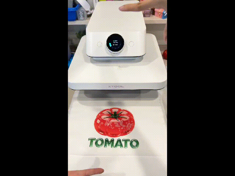 Fresh Tomato Graphic DTF Transfer Printed T-shirt