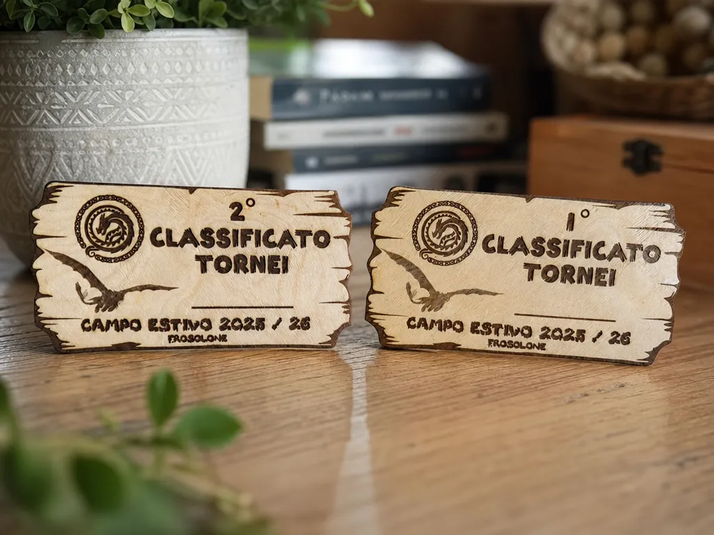 Targa trofeo personalizzabile