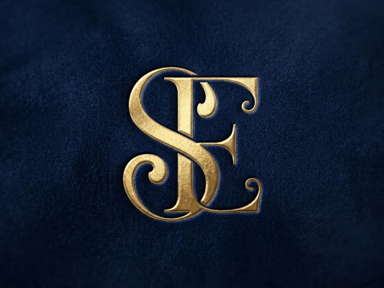 [Laser cut and engrave] SE Elegant Signature Monogram Emblem