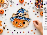 [Laser cut and engrave] Halloween Mosaic Ornament Set Featuring Spooky Characters and Symbols Laser Cut Bundle. Halloween Characters