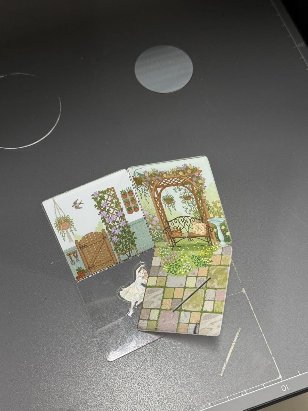 Miniature Garden Diorama with Dancing Ballerina Figure instruction: step 3 - 