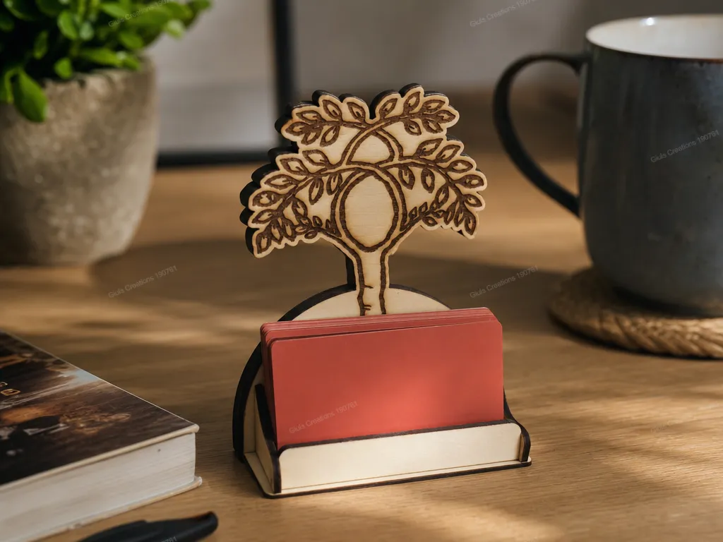 Custom Branded Wooden Business Card Holder