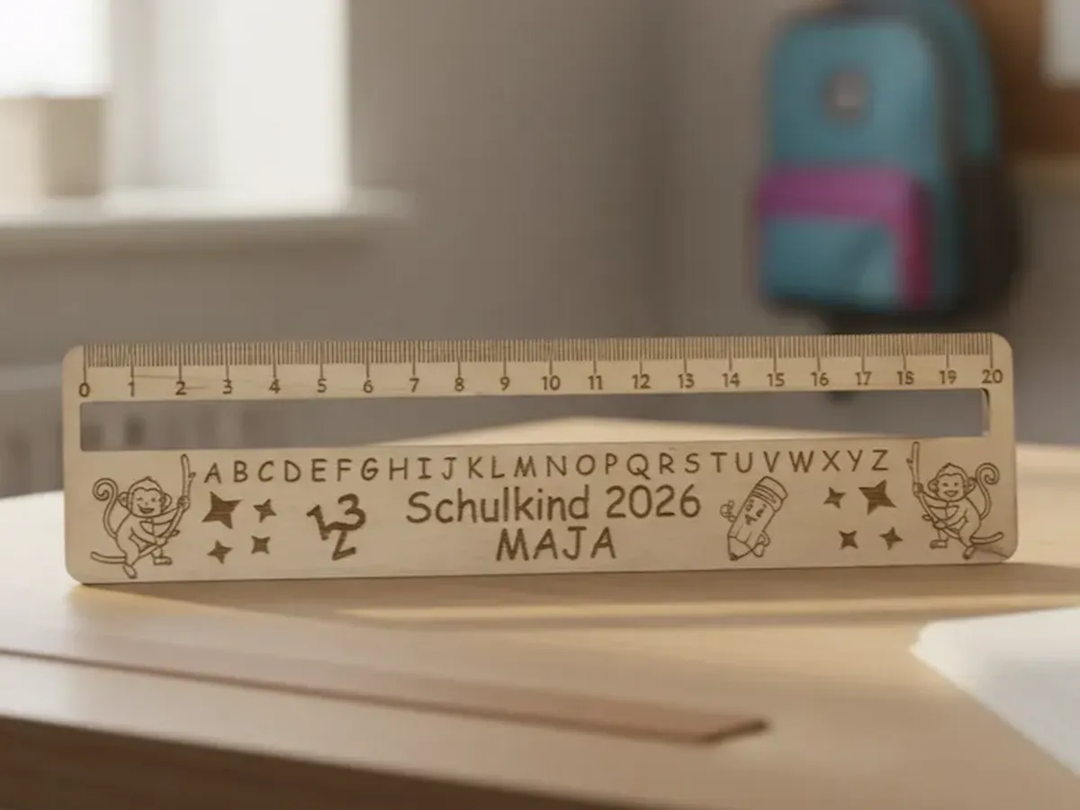 [Laser cut and engrave] Personalized educational reading aid with ruler / Personalisierte Lesehilfe mit Lineal