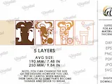 [Laser cut and engrave] 3D Layered Drink Wall Decors Bundle. Kitchen Decor Laser Cut Files. Coffee SVG. Tea. Cocktail Summer Wall Art. Milkshake. Wine. Beer