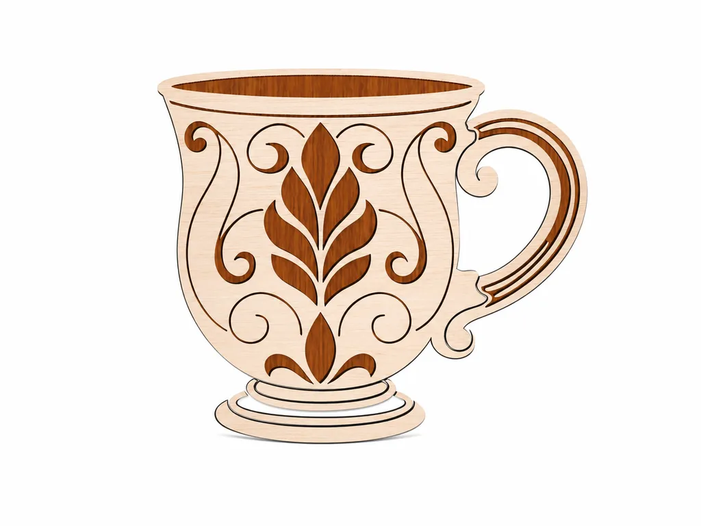 Mug - Decorative Laser Cut Design