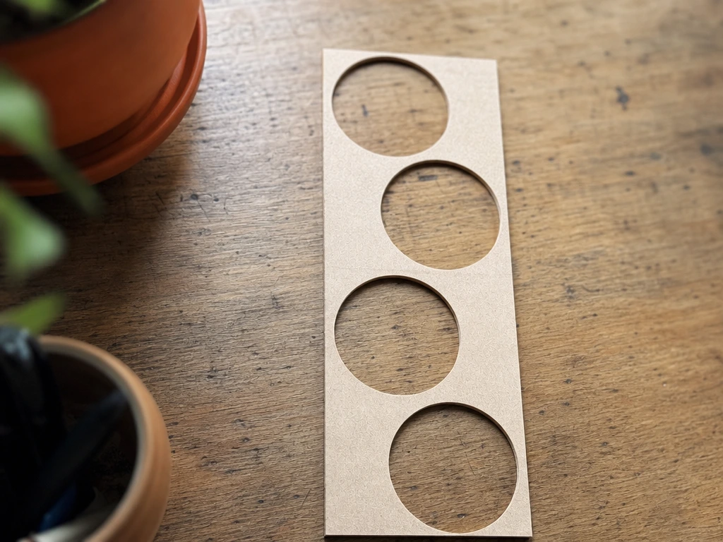 Support carton pour sous verre 10cm diametre