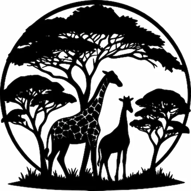 Giraffe Wall Art.xs