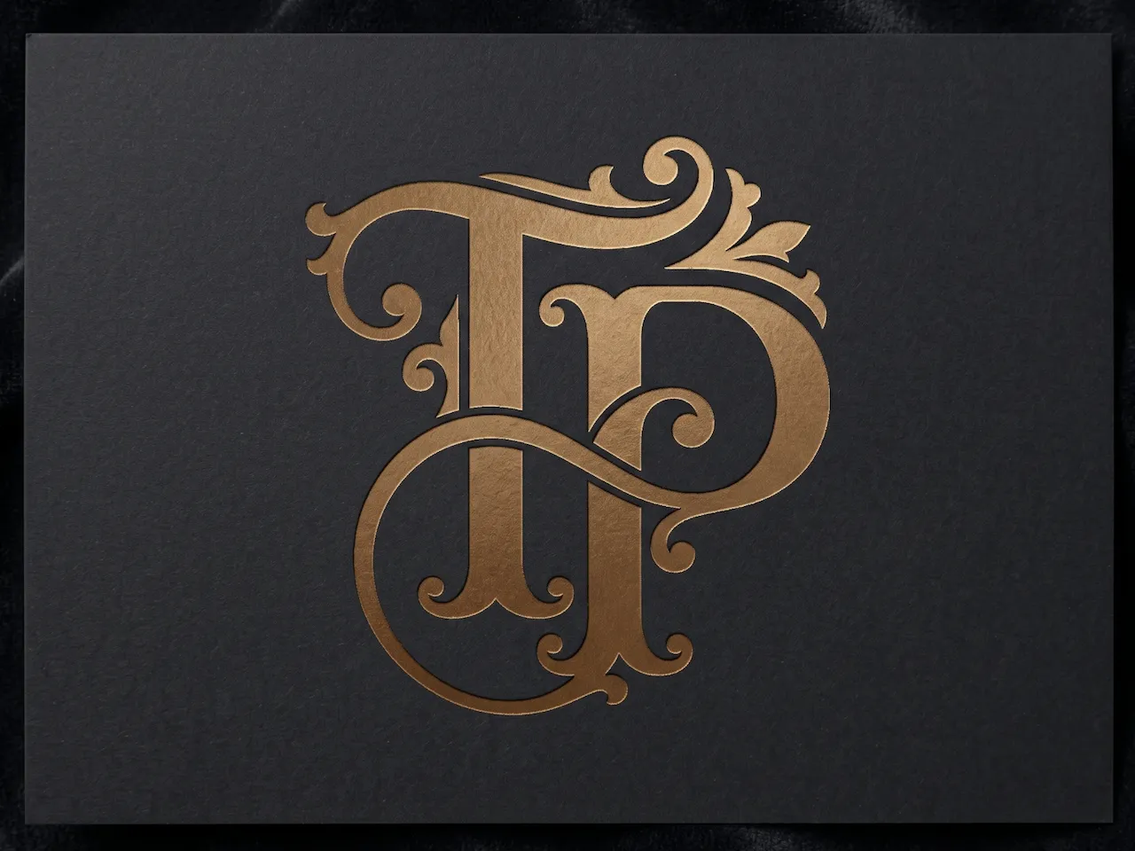 [Laser cut and engrave] TP Elegant Wedding Monogram – Romantic Interlocked Initials with Graceful Curves for Laser Cut Signs, Cake Toppers & Engraving