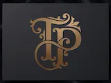 [Laser cut and engrave] TP Elegant Wedding Monogram – Romantic Interlocked Initials with Graceful Curves for Laser Cut Signs, Cake Toppers & Engraving