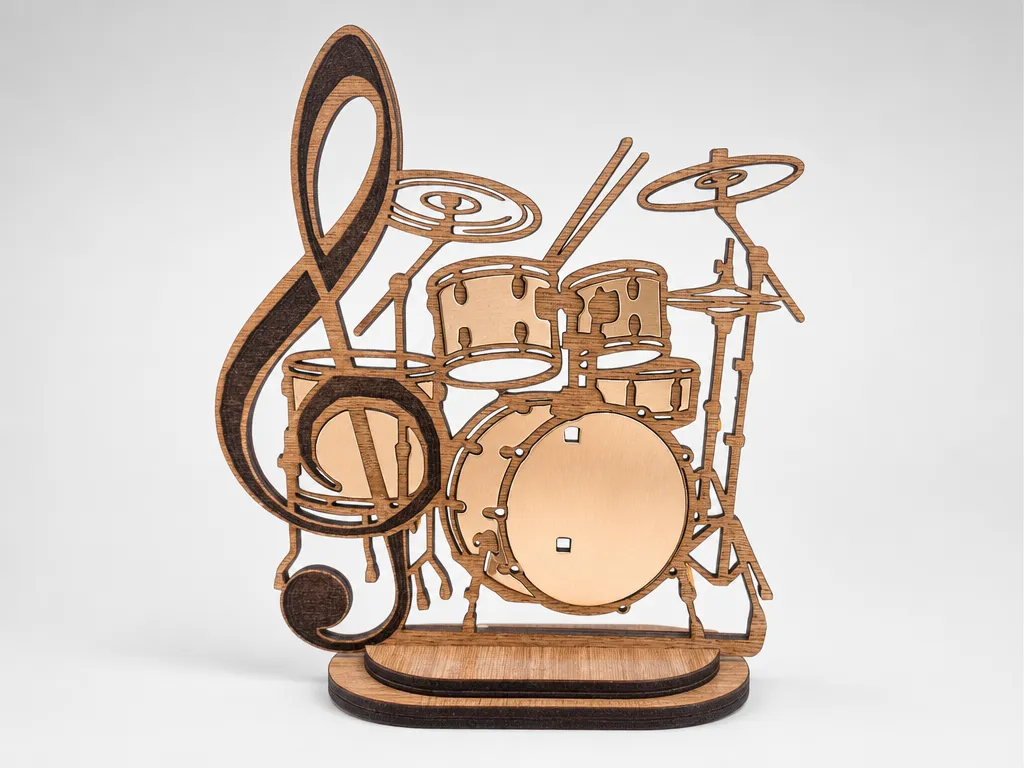 drum set with 0.5mm Brass