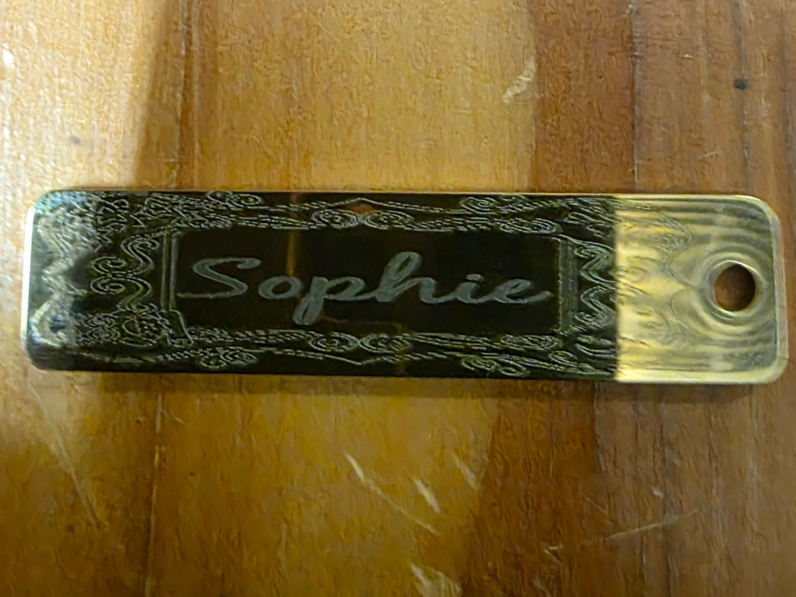 Personalized Name Tag with Decorative Border