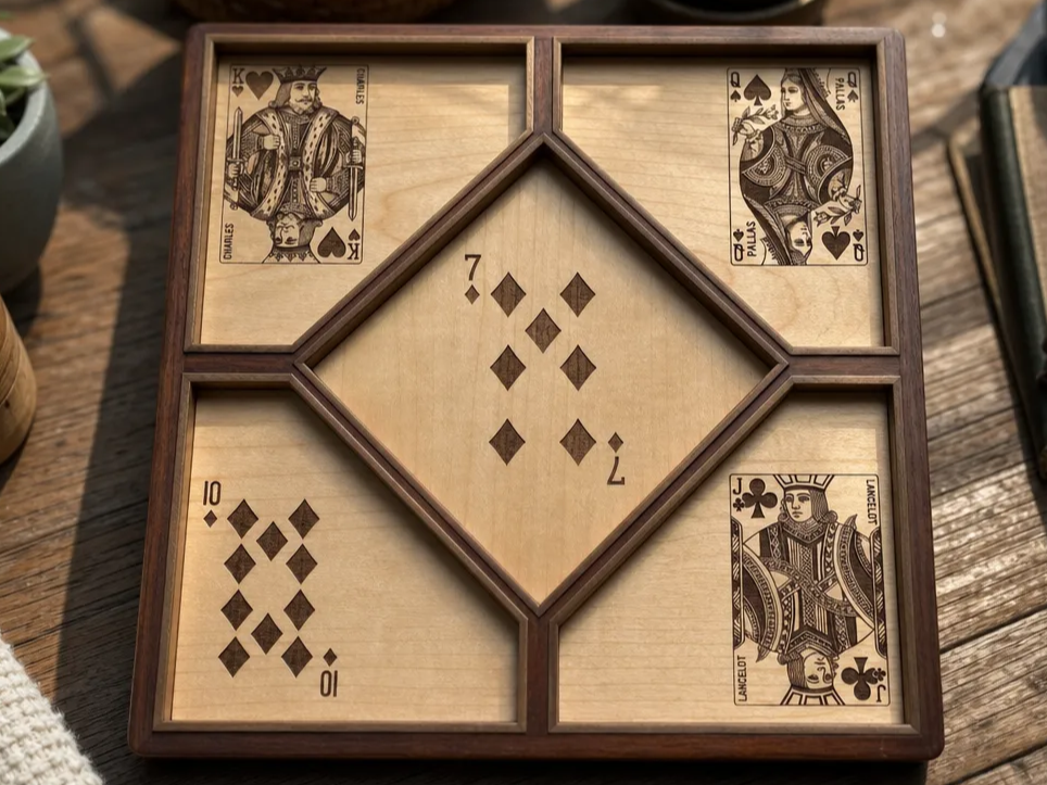 Jeu de nain jaune avec jetons et règles du jeu