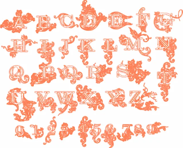 Floral Letters.xs