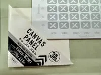[Laser cut and engrave] コットンキャンバスのテスト用マトリックスチャート