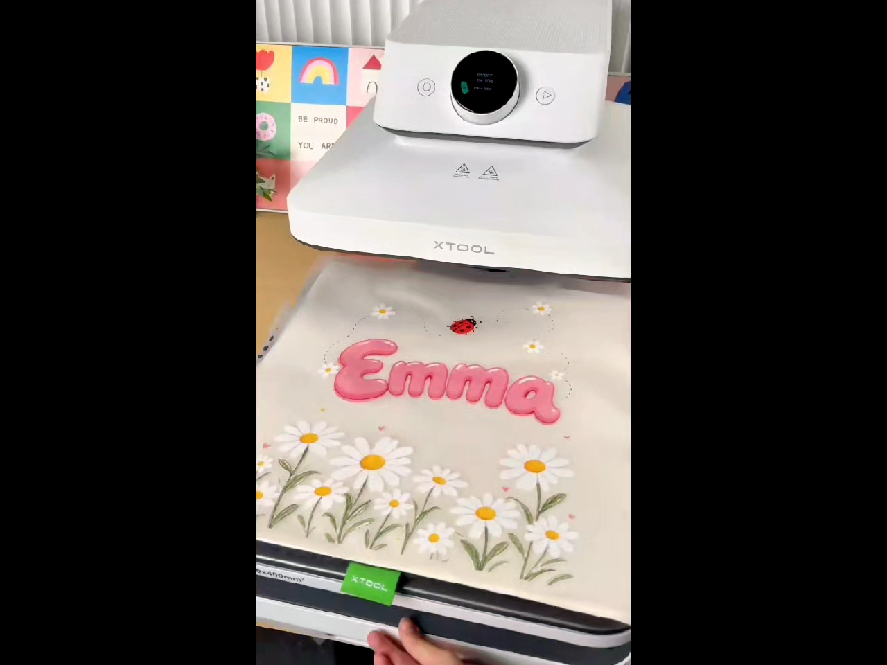 Custom DTF Floral Party Canvas Bag