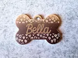 [Laser cut and engrave] Personalized Bone Shaped Pet ID Tags for Dogs
