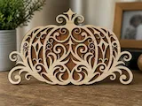 [Laser cut and engrave] Ornate Filigree Pumpkin Tabletop Sign