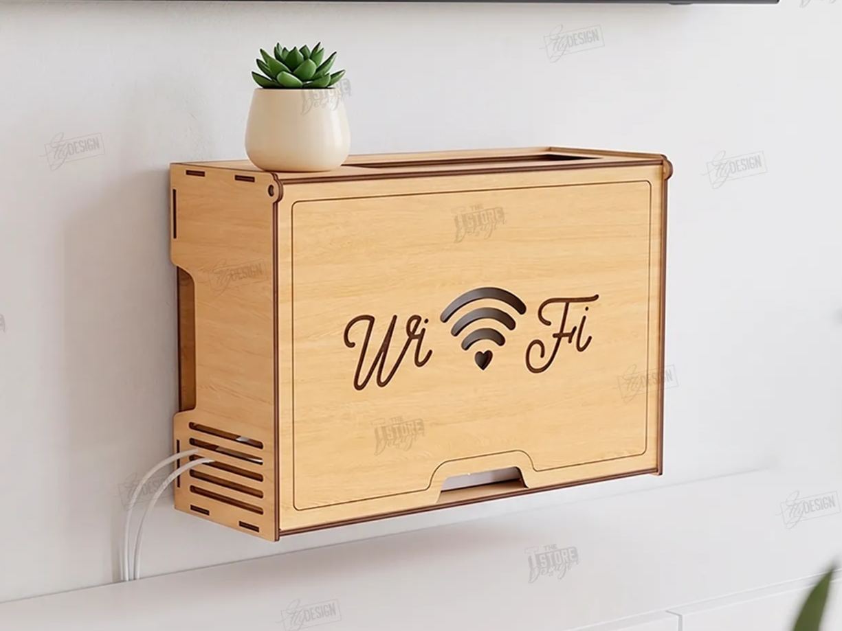 WiFi 路由器壁掛收納盒