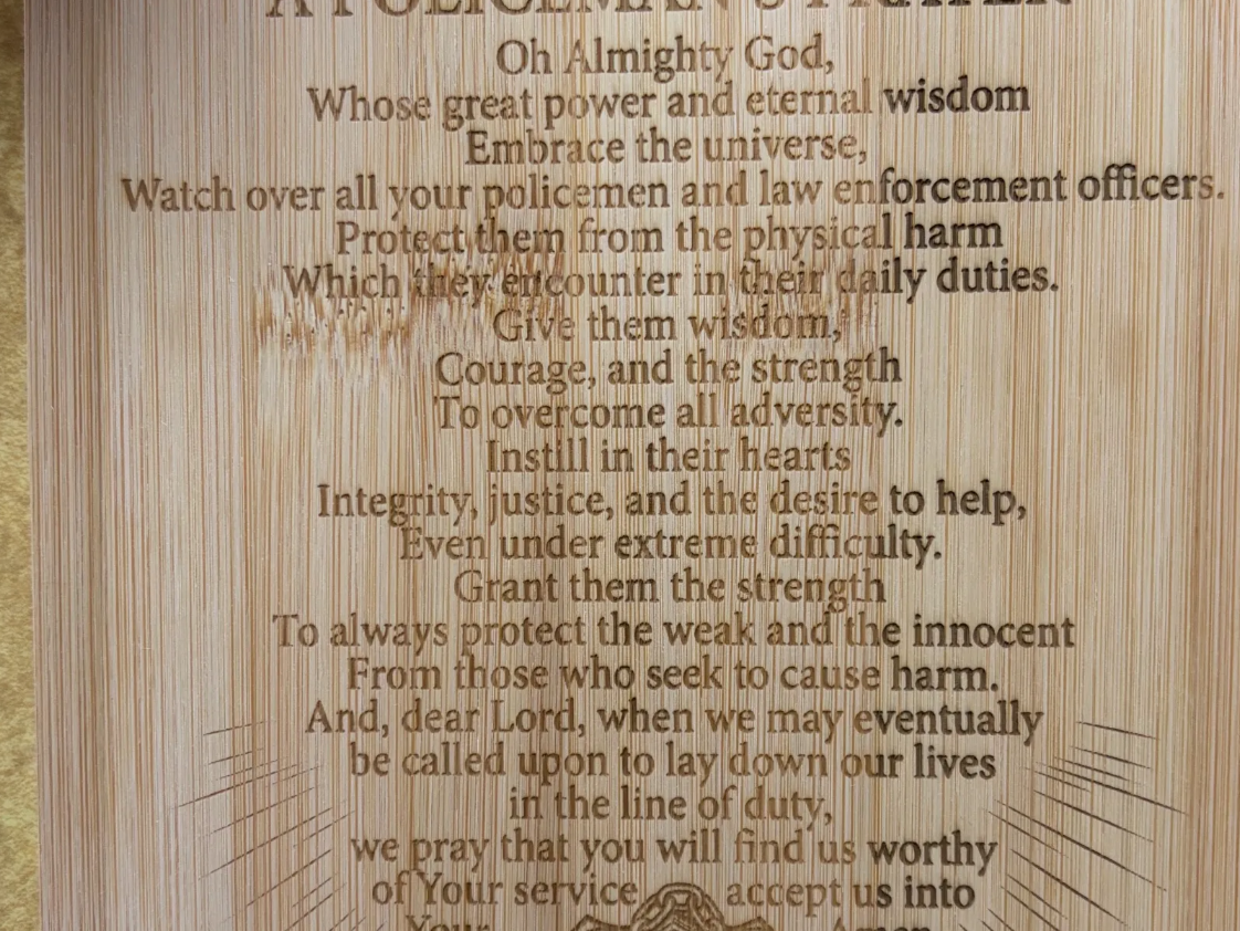A Police Officers Prayer