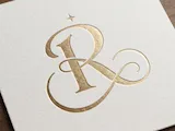 [Laser cut and engrave] R Elegant Wedding Monogram Logo – Graceful Bridal Initial for Laser Cut Signs, Cake Toppers, Invitations, Engraving & Cricut