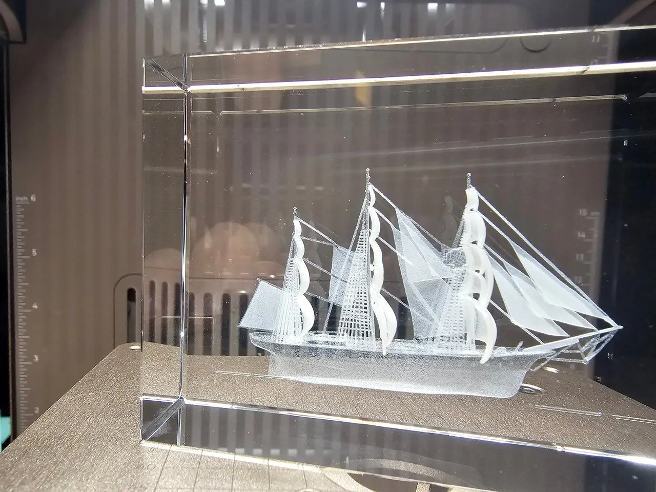 เรือคลิปเปอร์ 3D คริสตัล LgK9 หรือพวงกุญแจ instruction: step 1 - คริสตัลขนาดใหญ่ 80X60X30