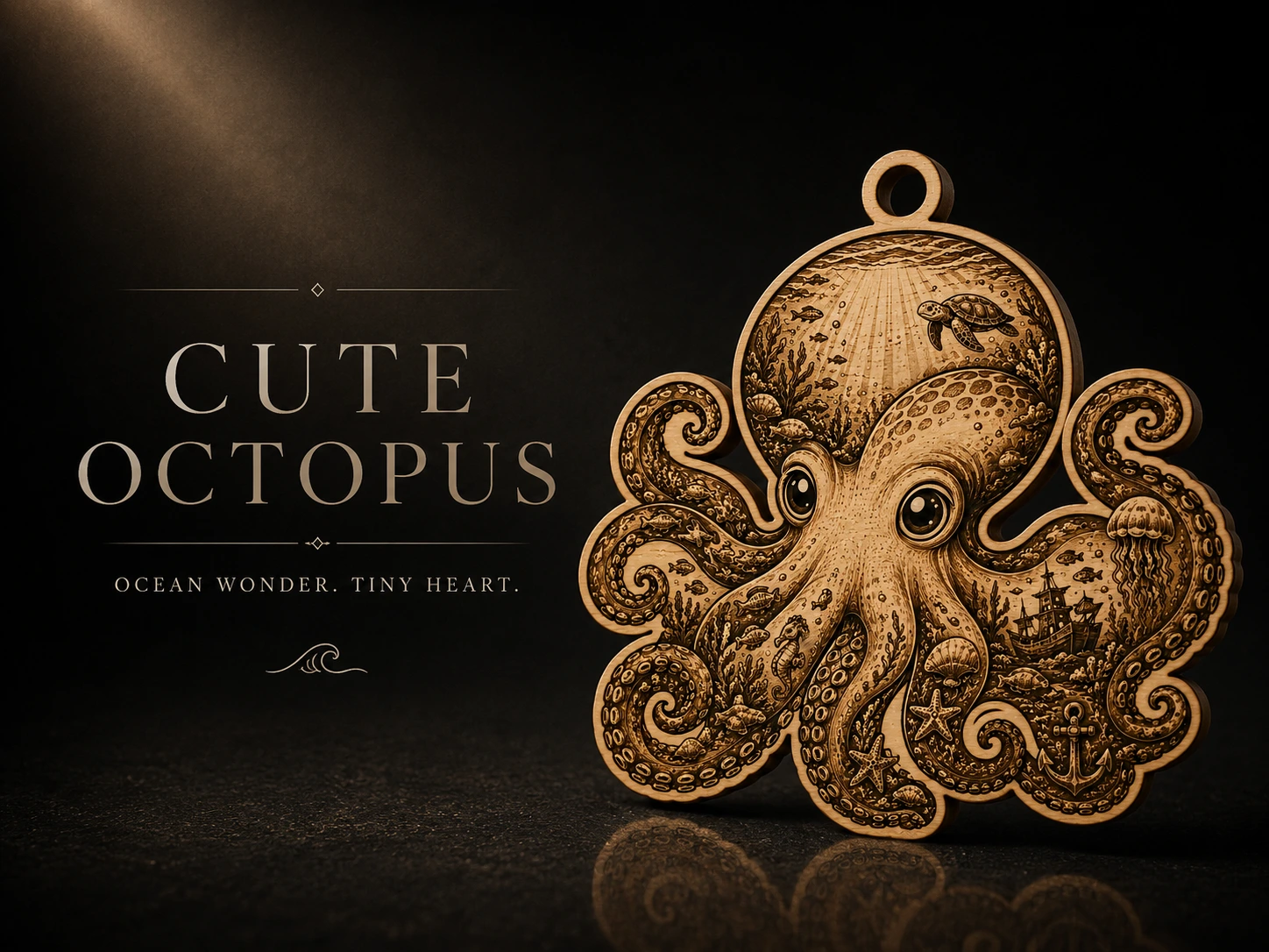 Squidlet The Cute Octopus - Earring Pendant