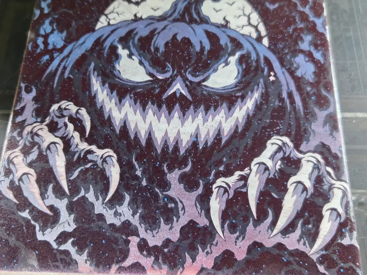 [Laser cut and engrave] Spooky Jack-o'-lantern Wall Art with Clawed Hands